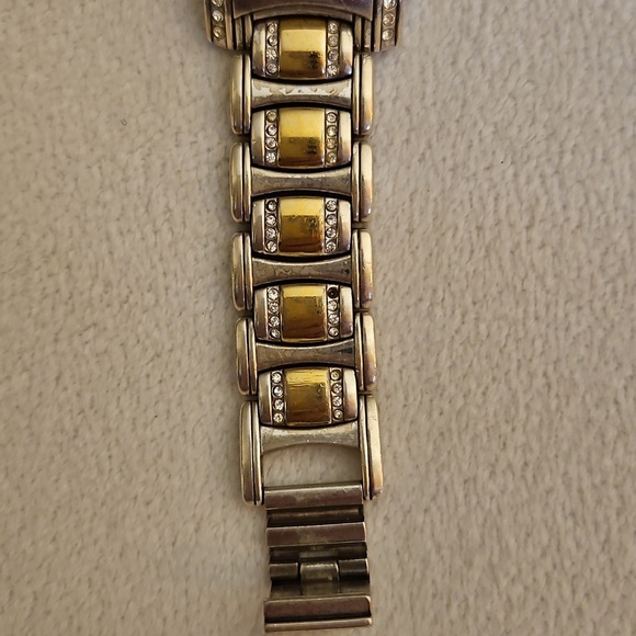 Vtg BRIGHTON 1990s Turin Silver and Gold Two-Tone Watch